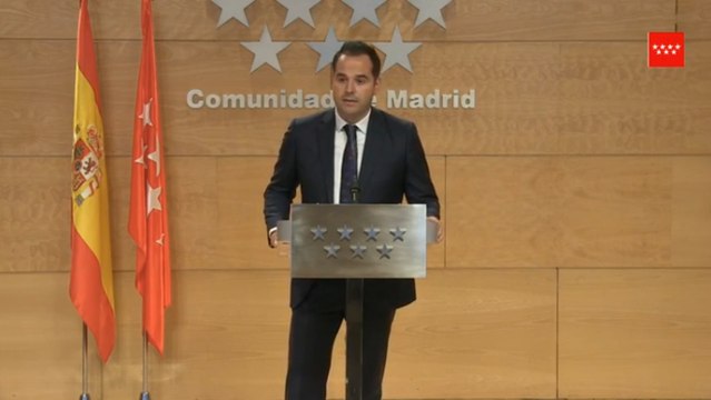 Aguado muestra su sorpresa con que PSOE presida comisión de reconstrucción