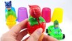 Aprender color con la máscara de PJ cambio de la fruta del helado juguetes sorpresa juguetes
