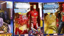 Marvel Avengers Titan Hero Power FX Toys Iron Spider Hulk And Iron Man Vs Thanos