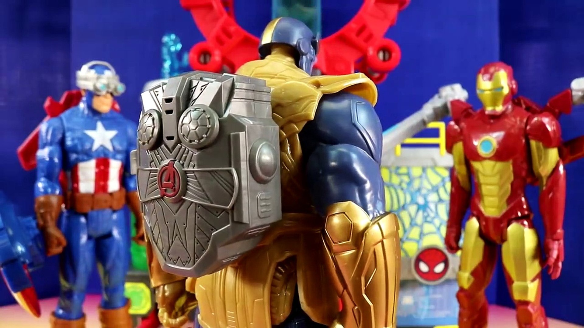 Marvel Avengers Titan Hero Series Blast Gear Iron Man Stops Thanos - Hulk &  Captain America Toys - video Dailymotion
