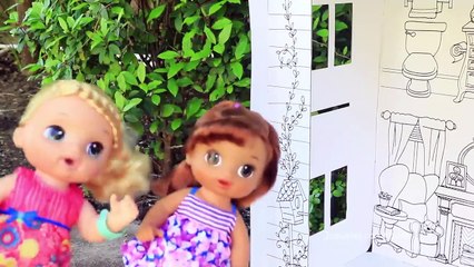 Video herunterladen: La muñeca Baby Alive Sara pinta casita--- Jugando muñecas y juguetes con Andre para niñas y niños