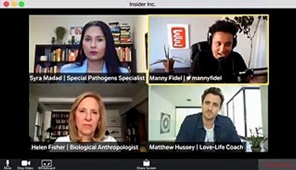 What's next for dating during coronavirus, according to an anthropologist, pathogen expert, and love-life coach