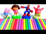 Learn Colors with Play Doh Surprises   Stacking Cups Nesting Toys Surprise Toys for Children ｡◕‿◕｡