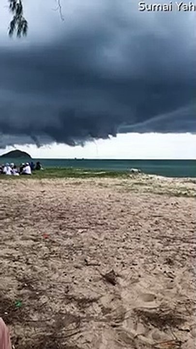 Waterspout Seen at Sea