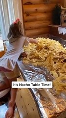 Family Creates Amazing Nacho Table
