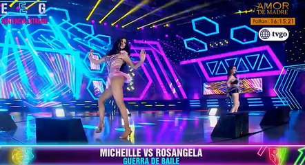 Rosángela Espinoza y Micheille Soifer tuvieron infartante duelo de baile