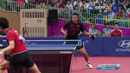 Xu Xin  VS  Jun Mizutani | 2014 Asian Games Team Finals
