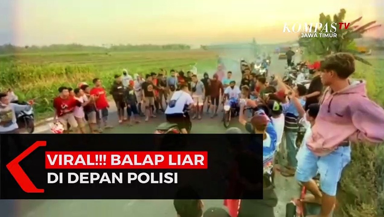 Viral, Balap Liar Di Depan Polisi