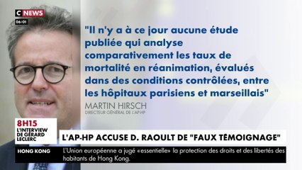 Covid-19 : Didier Raoult accusé de «faux témoignage» par l'AP-HP