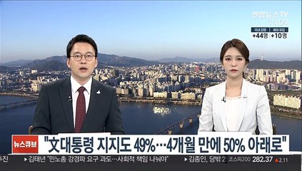 "文대통령 지지도 49%…4개월 만에 50% 아래로"