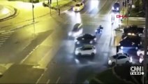 Son dakika: Işık ihlali yapan sürücü 3 araca çarptı | Video