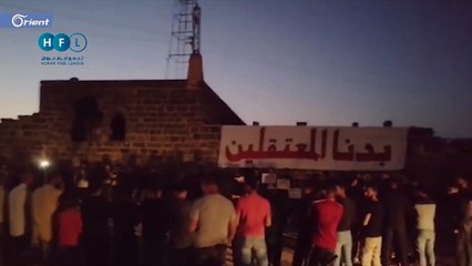 درعا..مظاهرة في الجامع العمري تطالب بإسقاط نظام أسد