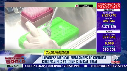 Japanese medical firm Anges to conduct Coronavirus vaccine clinical trial