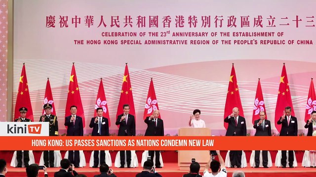 Hong Kong- US passes sanctions as nations condemn new law