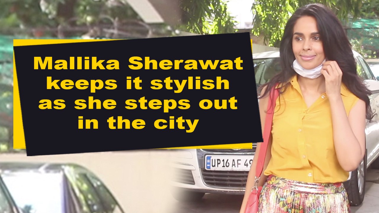 Mallika Sherawat keeps it stylish as she steps out in the city