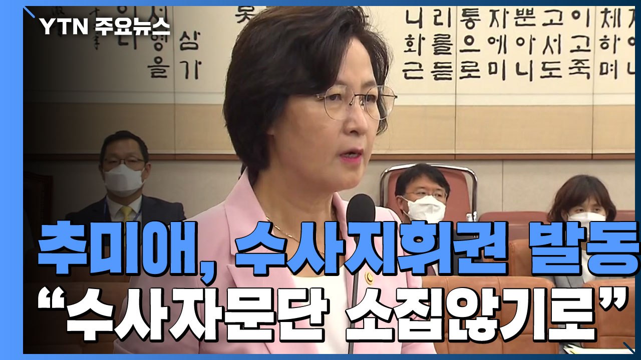 대검 "수사자문단 내일 소집하지 않기로"...추미애 지휘 일부 수용 / YTN