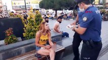 Maske takmadı, polis ile böyle tartıştı