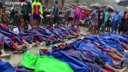 Halálos sárlavina Mianmarban