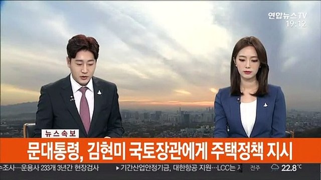 [속보] 문대통령, 김현미 국토장관에게 주택정책 지시
