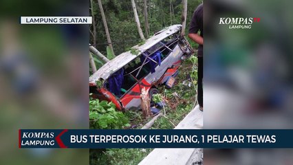 Hendak ke Pantai, Bus Pembawa Pelajar Terperosok, Satu Pelajar Tewas
