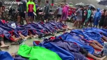 Cenetnas de mineiros mortos após tempestades em Myanmar