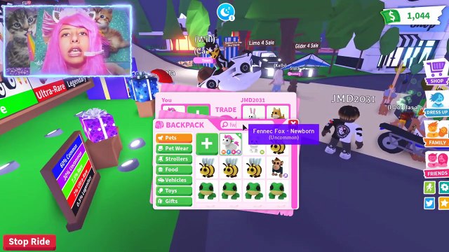Trading Only My New Dream Pet In Adopt Me Roblox Video Dailymotion - dollastic plays roblox adopt me