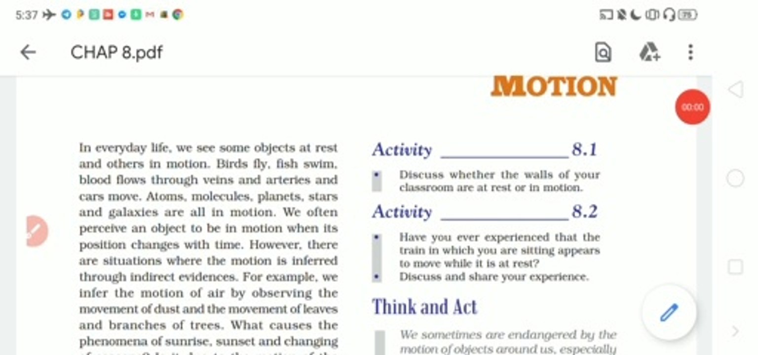 Motion for CBSE and other competitive exam
