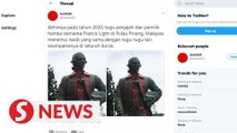 Penang’s Francis Light statue vandalised with red paint