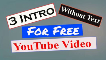 Free Intro without Text | Intro for YouTube video | No Copyright