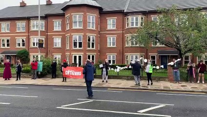 Group of 50 faith leaders and Leeds community put on 'visual display' to show care worker support