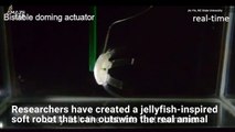 These Jellyfish-Bots Can Outswim Their Real-Life Counterparts