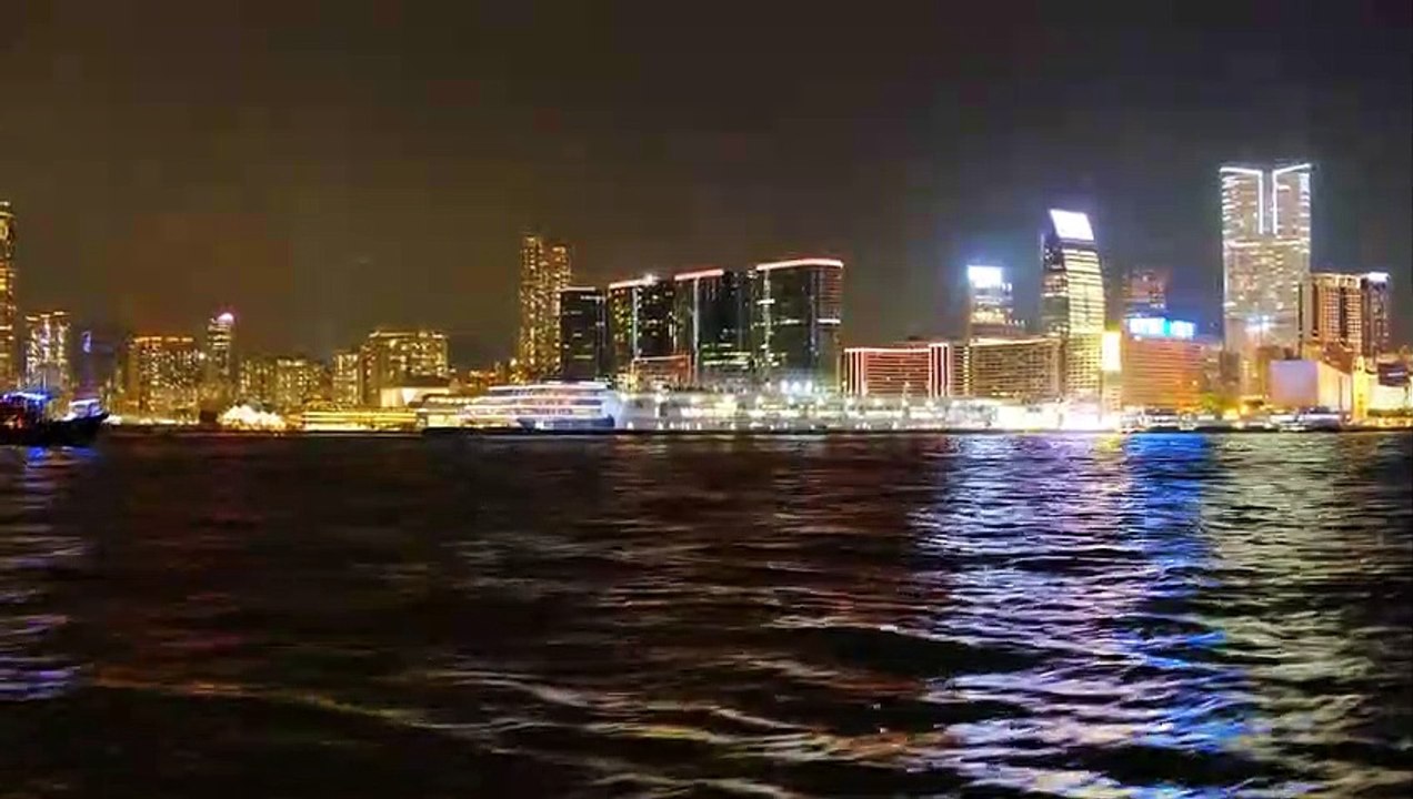A View Of Hong Kong City From The Victoria Harbor