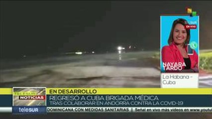 Regresa a Cuba brigada médica tras colaborar en Andorra contra COVID19
