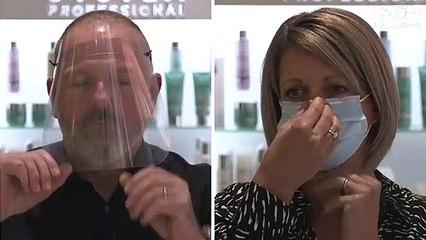 Download Video: Coronavirus- what a haircut will be like when salons reopen after UK COVID-19 lockdown