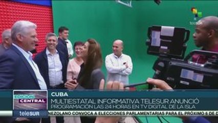 teleSUR inicia su transmisión ininterrumpida en Cuba