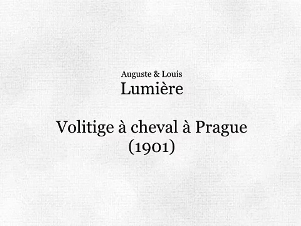 Voltige à cheval à Prague (Acrobacias a caballo en Praga) [1901]