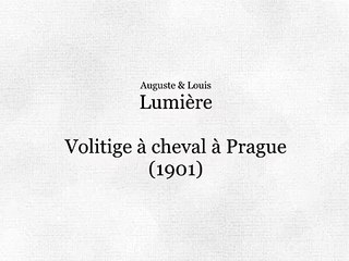Voltige à cheval à Prague (Acrobacias a caballo en Praga) [1901]