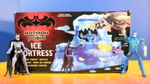 Batman & Robin Ice Fortress With Grenade Launching Mr. Freeze And Batgirl Finds Batbot Disk