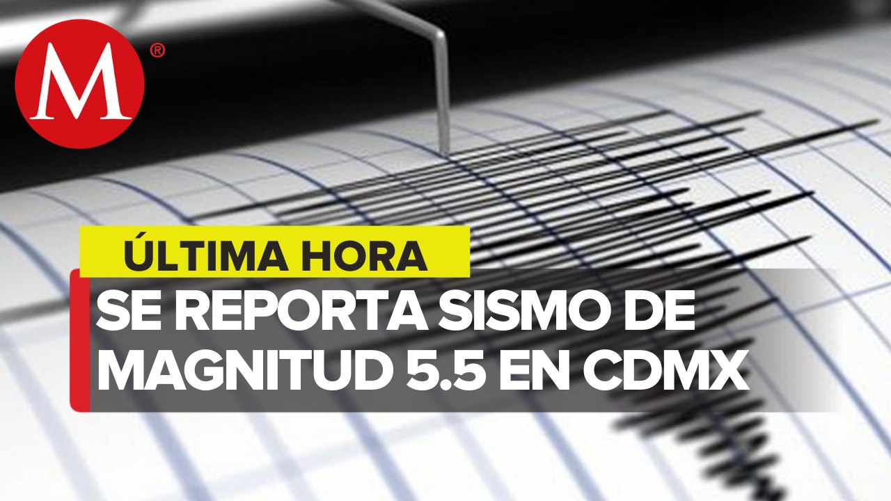 Sismo de 5.5 se siente en CdMx