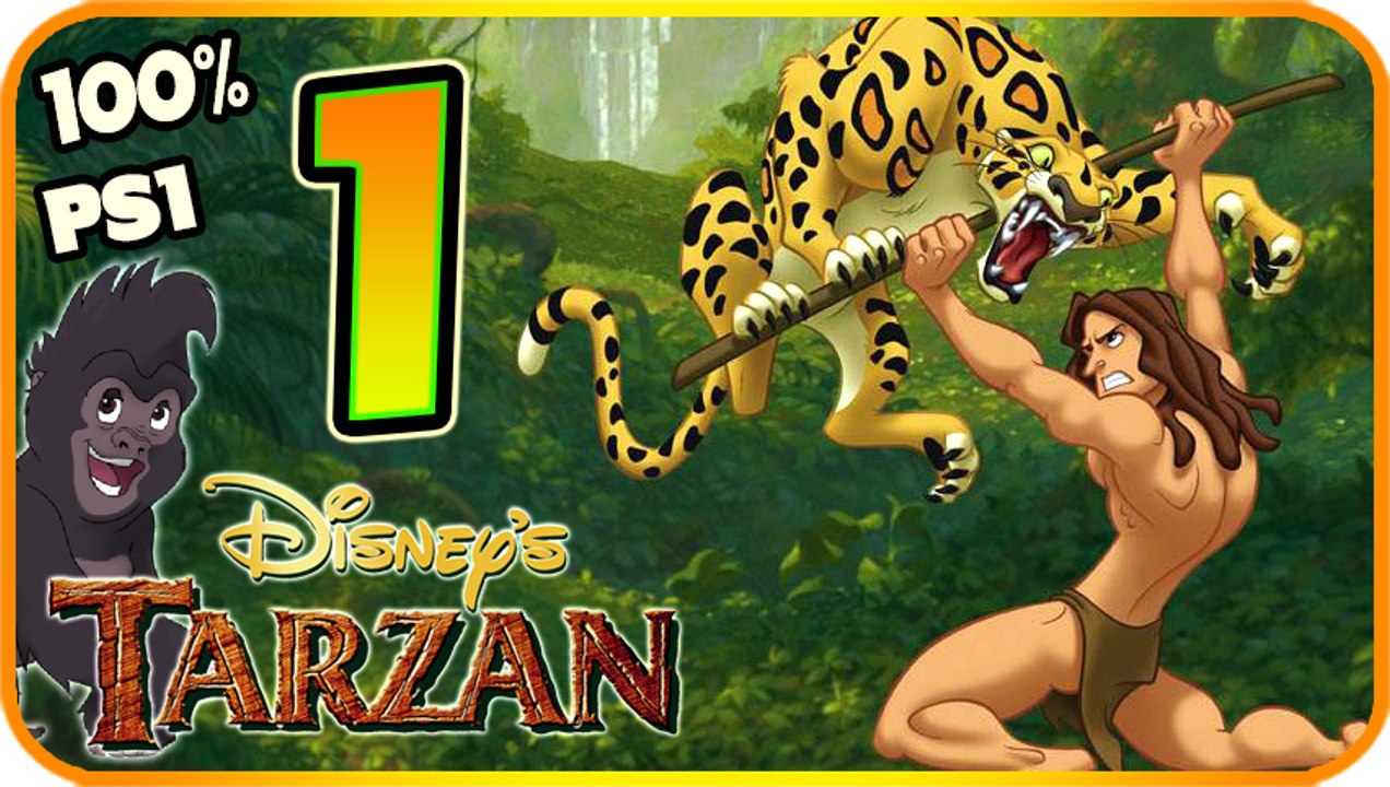 Tarzan Walkthrough Part 1 -100% (PS1, N64, PC) Welcome to the Jungle