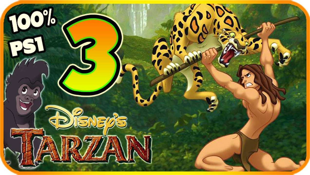 Tarzan Walkthrough Part 3 - 100% (PS1, N64, PC) Elephant Hair Day