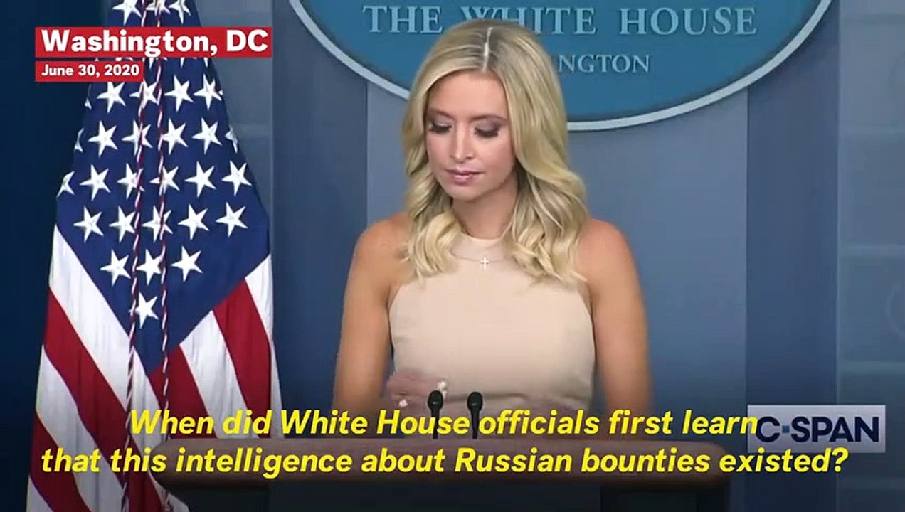 White House Press Secretary Responds To Accusations Against Trump About Russian Bounty Intel