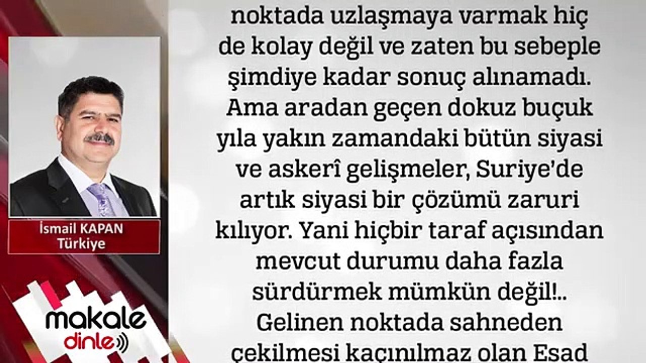 Geçiş sürecinde kimler belirleyici rol üstlenecek_.. İSMAİL KAPAN - MAKALE DİNLE