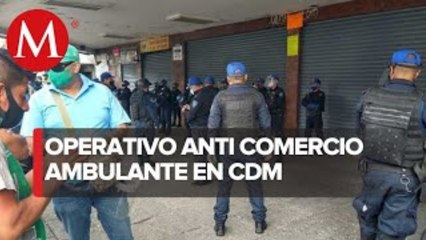 En CdMx, impiden instalación de ambulantes en Eje Central por coronavirus