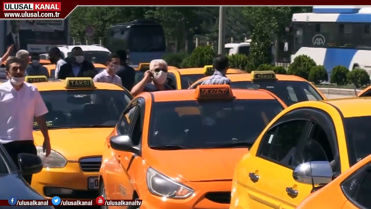 Ankara'da taksiciler eylemde