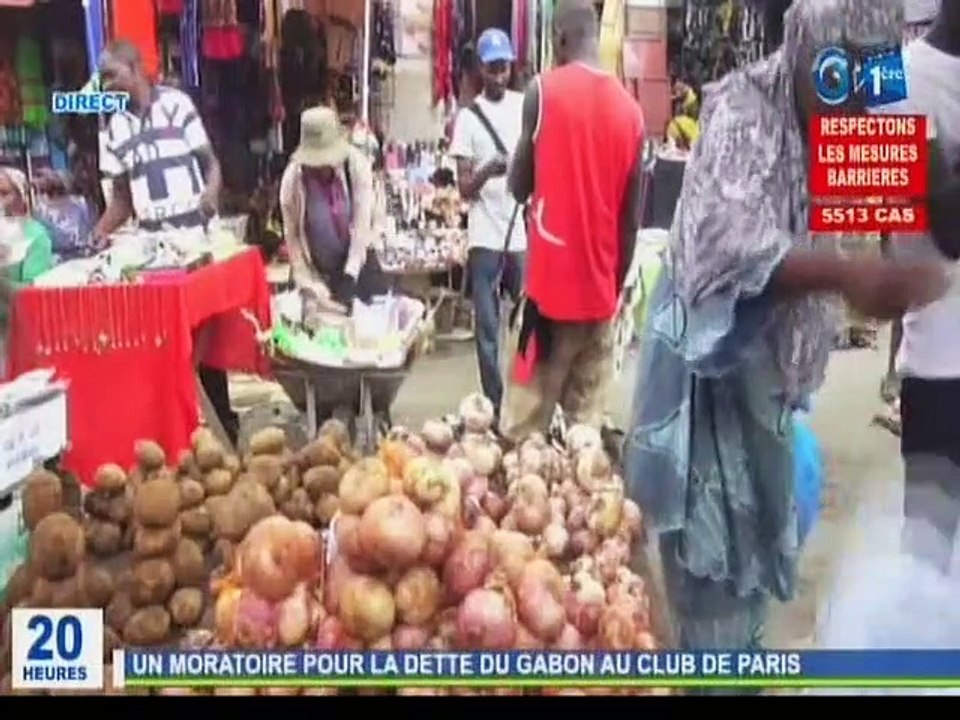 RTG / Séance de travail par visioconférence entre le ministre du budget et de l’économie Jean-Marie Ogandaga et Guillaume Charbet , président du club de Paris