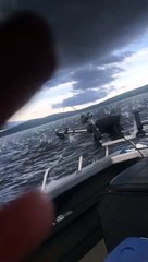 Insane Hail Storm While Fishing in 100 Mile House British Columbia