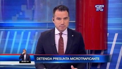 Una mujer detenida durante un operativo al noroeste de Guayaquil