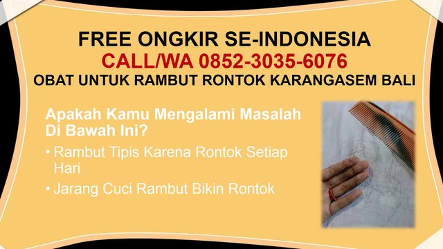 TERBUKTI NYATA, CALL/WA 0852-3035-6076, Serum Rambut Rontok Sintang Kalimantan Barat