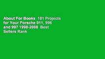 About For Books  101 Projects for Your Porsche 911, 996 and 997 1998-2008  Best Sellers Rank : #5